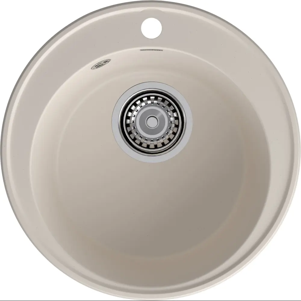 Фото 3 Мойка для кухни врезная 7448-1 белый 47.8x73.7 см глубина чаши 45.8 см кварц цвет белый