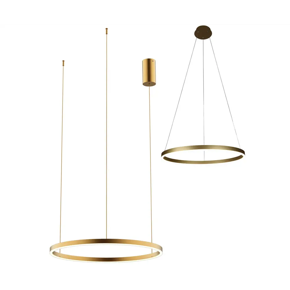 Фото Светильник подвесной светодиодный Kink light Тор 08213.33p 3000k-kinklight 15 м² нейтральный белый свет цвет золото Фото Светильник подвесной светодиодный Kink light Тор 08213.33p 3000k-kinklight 15 м² нейтральный белый свет цвет золото