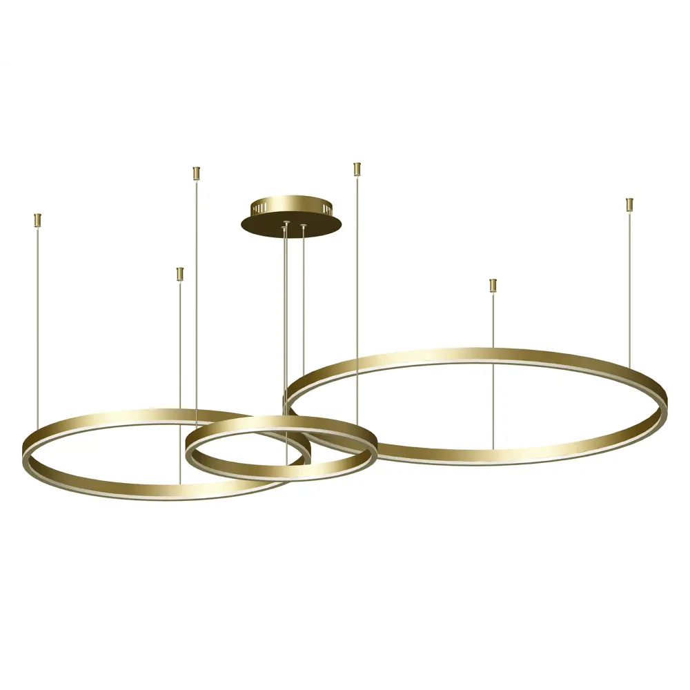 Фото Светильник подвесной светодиодный Kink light Тор 08223.33s 3000k-kinklight 50 м² нейтральный белый свет цвет золотистый Фото Светильник подвесной светодиодный Kink light Тор 08223.33s 3000k-kinklight 50 м² нейтральный белый свет цвет золотистый