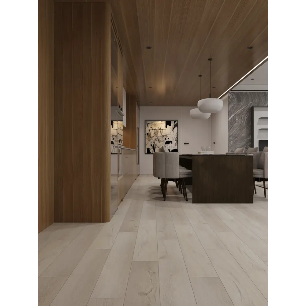 Фото 8 SPC плитка Дуб Блонде 34 класс L-фаска толщина с фаской 4 мм 1.525 м² Фото 8 SPC плитка Дуб Блонде 34 класс L-фаска толщина с фаской 4 мм 1.525 м²