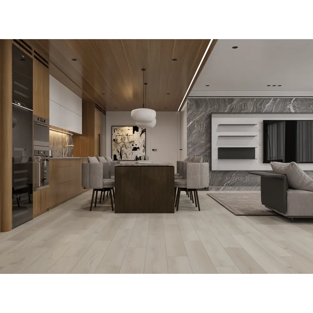 Фото 7 SPC плитка Дуб Блонде 34 класс L-фаска толщина с фаской 4 мм 1.525 м² Фото 7 SPC плитка Дуб Блонде 34 класс L-фаска толщина с фаской 4 мм 1.525 м²