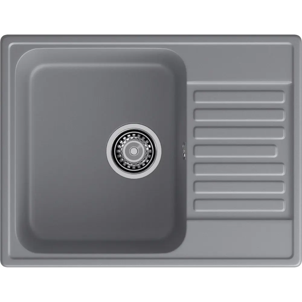 Фото 3 Мойка для кухни 6248 темно-серый 47.7x61.8 см глубина чаши 18 см кварц цвет темно-серый Фото 3 Мойка для кухни 6248 темно-серый 47.7x61.8 см глубина чаши 18 см кварц цвет темно-серый