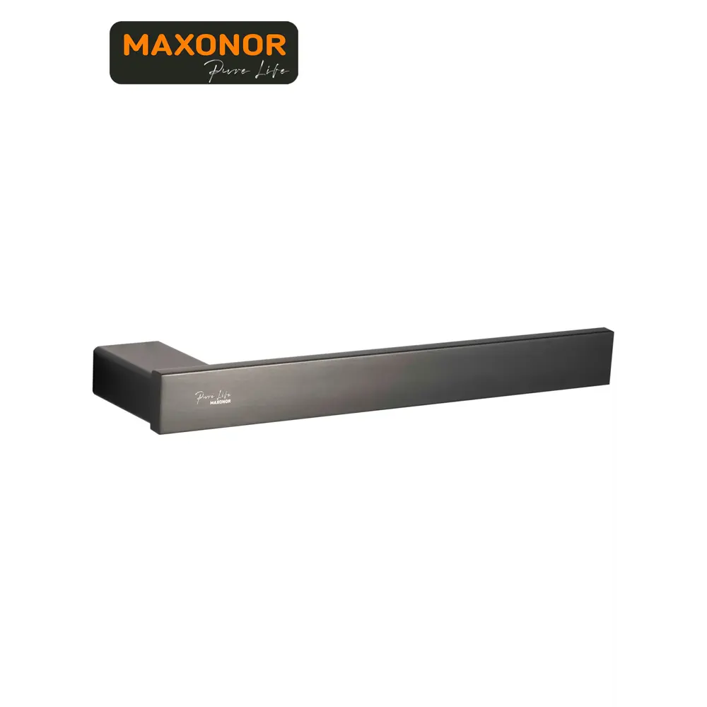Фото 3 Держатель для полотенец Maxonor pure life PL2009 27см цвет серый/серебристый Фото 3 Держатель для полотенец Maxonor pure life PL2009 27см цвет серый/серебристый