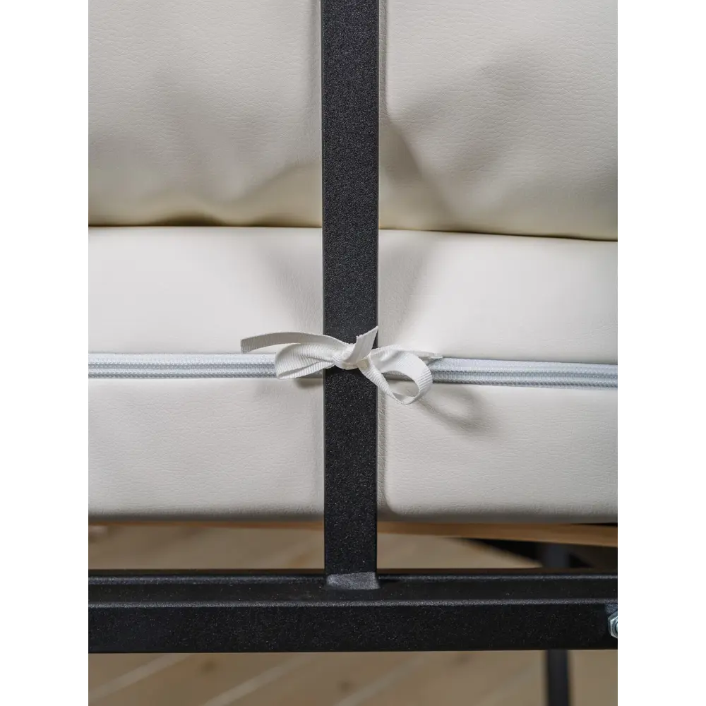 Фото 6 Набор садовой мебели Estente Mateo металл черный/белый диван 2 кресла