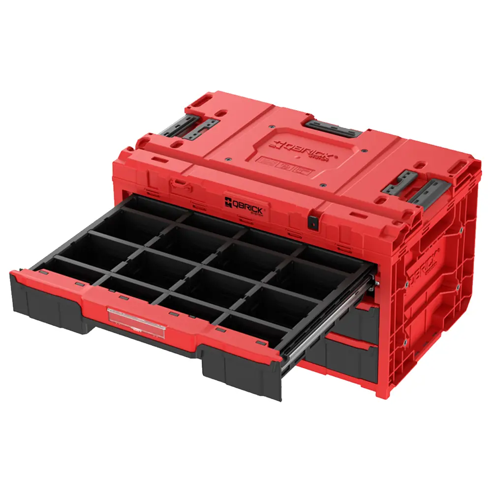 Фото 4 Ящик для инструментов Qbrick System QS ONE Drawer 3 Toolbox 2.0 Red Ultra HD Custom 587x380x340 мм, пластик Фото 4 Ящик для инструментов Qbrick System QS ONE Drawer 3 Toolbox 2.0 Red Ultra HD Custom 587x380x340 мм, пластик