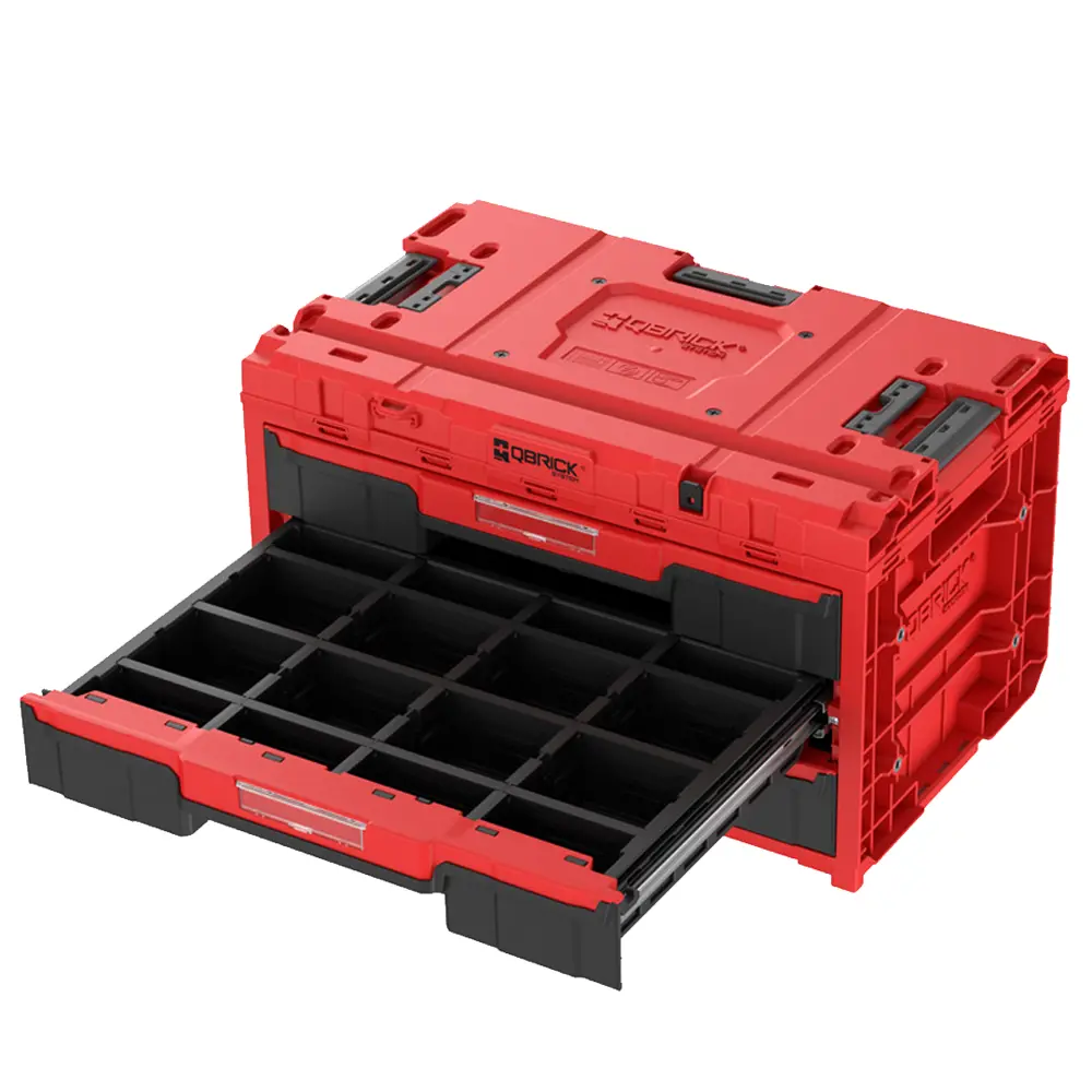 Фото 3 Ящик для инструментов Qbrick System QS ONE Drawer 3 Toolbox 2.0 Red Ultra HD Custom 587x380x340 мм, пластик Фото 3 Ящик для инструментов Qbrick System QS ONE Drawer 3 Toolbox 2.0 Red Ultra HD Custom 587x380x340 мм, пластик