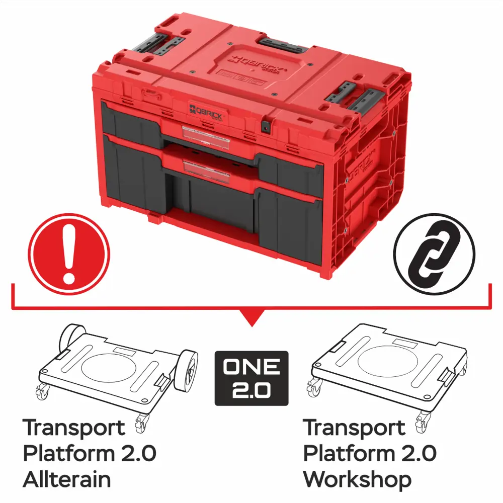 Фото 6 Ящик для инструментов Qbrick System QS One Drawer 2 Plus Toolbox 2.0 Red Ultra HD Custom 38x58.70x34 см, abs-пластик Фото 6 Ящик для инструментов Qbrick System QS One Drawer 2 Plus Toolbox 2.0 Red Ultra HD Custom 38x58.70x34 см, abs-пластик