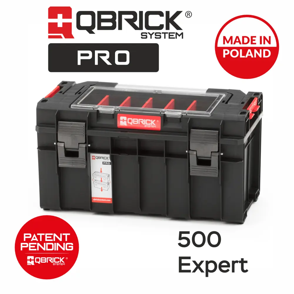 Фото 14 Ящик для инструментов Qbrick System QS Pro 500 Expert 26x45x24 см, abs-пластик Фото 14 Ящик для инструментов Qbrick System QS Pro 500 Expert 26x45x24 см, abs-пластик