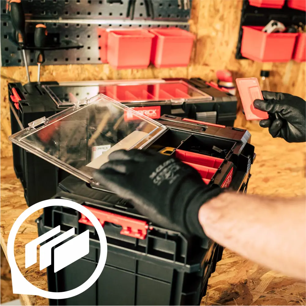 Фото 8 Ящик для инструментов Qbrick System QS Pro 500 Expert 26x45x24 см, abs-пластик Фото 8 Ящик для инструментов Qbrick System QS Pro 500 Expert 26x45x24 см, abs-пластик