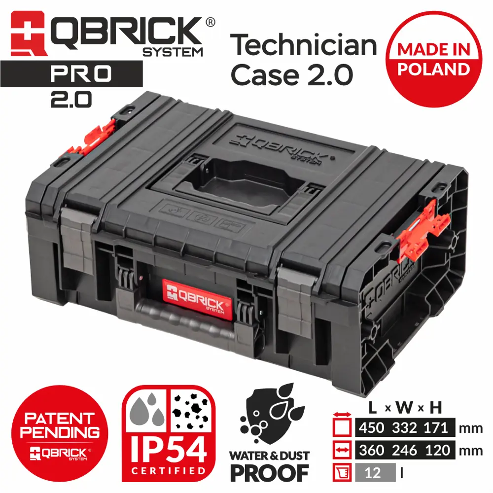 Фото 6 Ящик для инструментов Qbrick System QS PRO Technician Case 2.0 460x335x195 мм, пластик Фото 6 Ящик для инструментов Qbrick System QS PRO Technician Case 2.0 460x335x195 мм, пластик