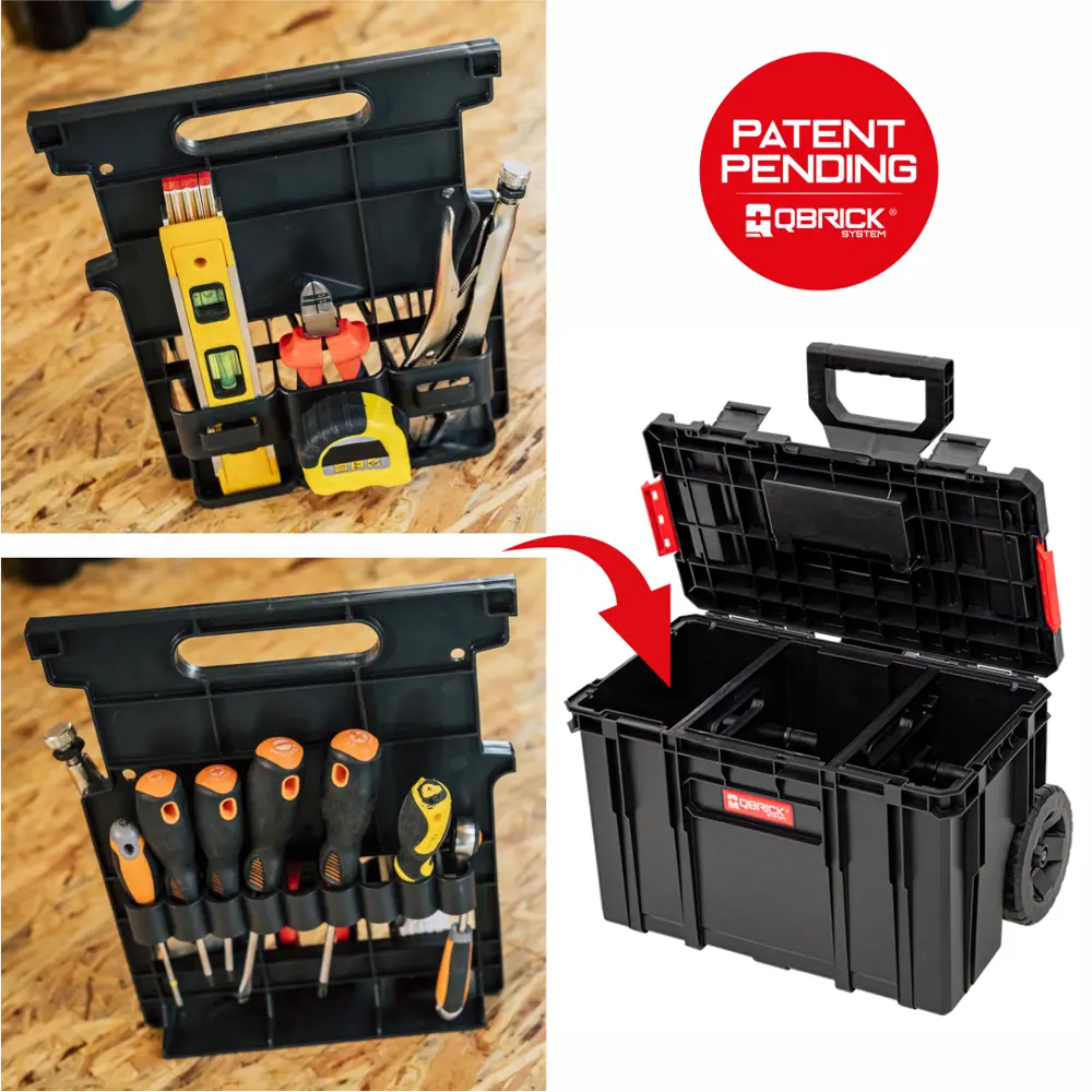 Фото 5 Ящик-тележка для инструментов на колесах Qbrick System QS TWO Cart Plus Vario 530x380x690 мм, пластик Фото 5 Ящик-тележка для инструментов на колесах Qbrick System QS TWO Cart Plus Vario 530x380x690 мм, пластик