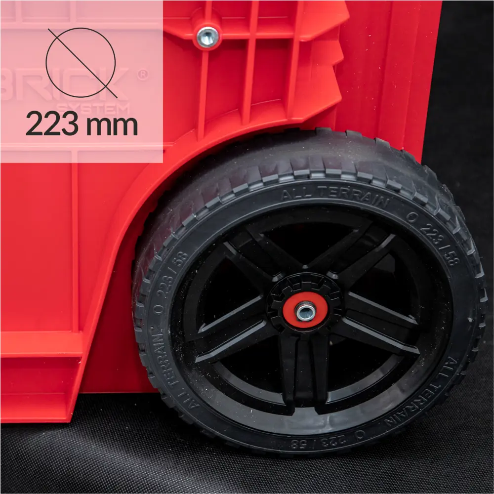 Фото 6 Ящик-тележка для инструментов на колесах Qbrick System QS One Cart 2.0. Red Ultra HD 49.50x64.50x66.90 см, abs-пластик Фото 6 Ящик-тележка для инструментов на колесах Qbrick System QS One Cart 2.0. Red Ultra HD 49.50x64.50x66.90 см, abs-пластик