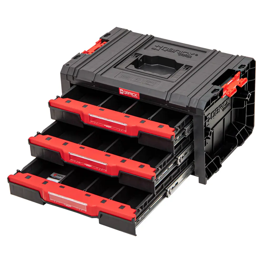 Фото 3 Ящик для инструментов Qbrick System QS PRO Drawer Workshop Set 4 525x345x885 мм, пластик Фото 3 Ящик для инструментов Qbrick System QS PRO Drawer Workshop Set 4 525x345x885 мм, пластик