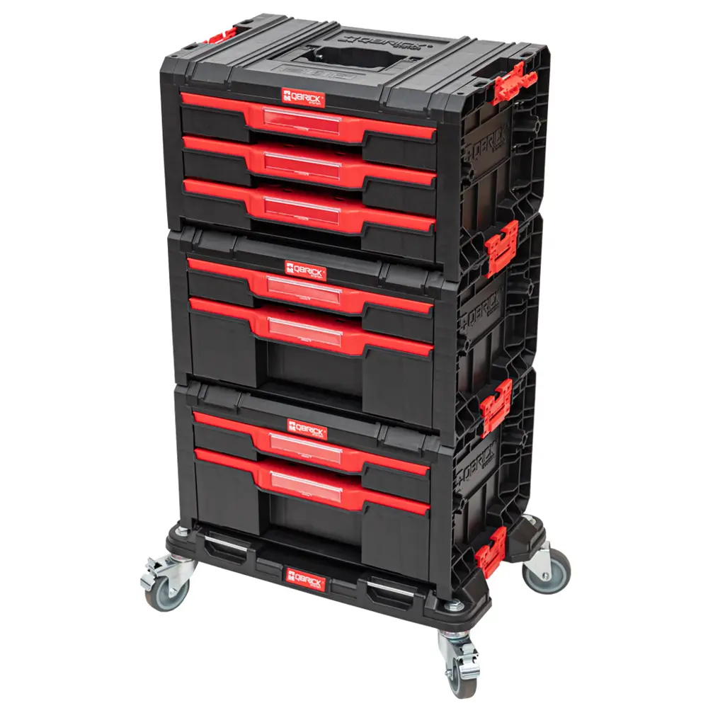 Фото 3 Набор ящиков для инструментов Qbrick System QS PRO Drawer Workshop Set 1 525x345x885 мм, пластик Фото 3 Набор ящиков для инструментов Qbrick System QS PRO Drawer Workshop Set 1 525x345x885 мм, пластик