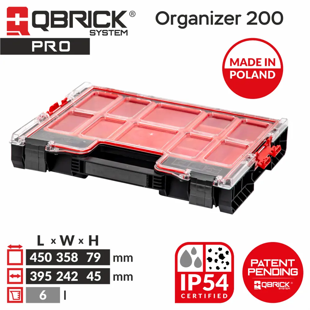 Фото 3 Ящик для инструментов Qbrick System QS PRO Organizer 200 460x370x105 мм, пластик Фото 3 Ящик для инструментов Qbrick System QS PRO Organizer 200 460x370x105 мм, пластик