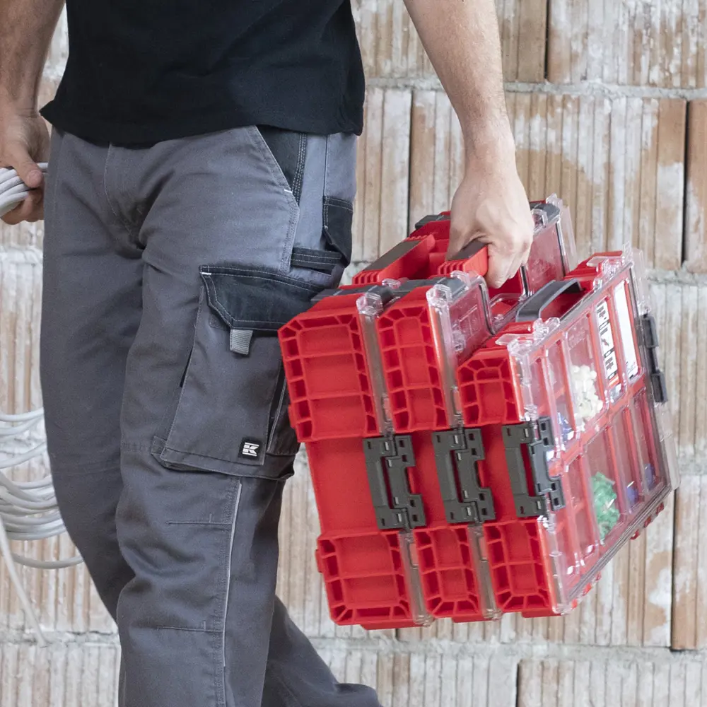 Фото 7 Ящик для инструментов Qbrick System QS Pro Organizer 200 Red Ultra HD 37x46x10.50 см, abs-пластик Фото 7 Ящик для инструментов Qbrick System QS Pro Organizer 200 Red Ultra HD 37x46x10.50 см, abs-пластик