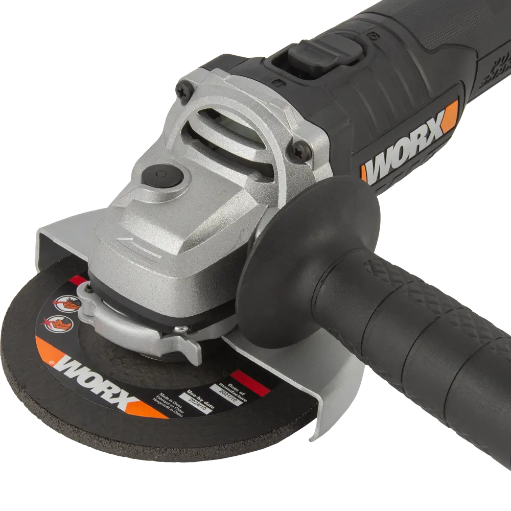 Фото 8 УШМ аккумуляторная бесщеточная Worx WX812.2, 20 В Li-ion 4 Ач 125 мм Фото 8 УШМ аккумуляторная бесщеточная Worx WX812.2, 20 В Li-ion 4 Ач 125 мм
