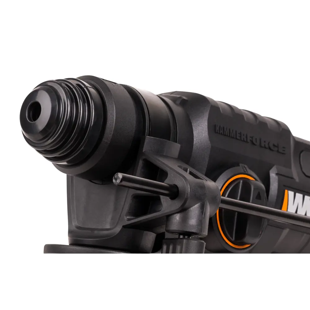 Фото 6 Перфоратор аккумуляторный бесщеточный SDS-plus Worx WX381.1, 20 В Li-ion 1x4 Ач, 2 Дж Фото 6 Перфоратор аккумуляторный бесщеточный SDS-plus Worx WX381.1, 20 В Li-ion 1x4 Ач, 2 Дж