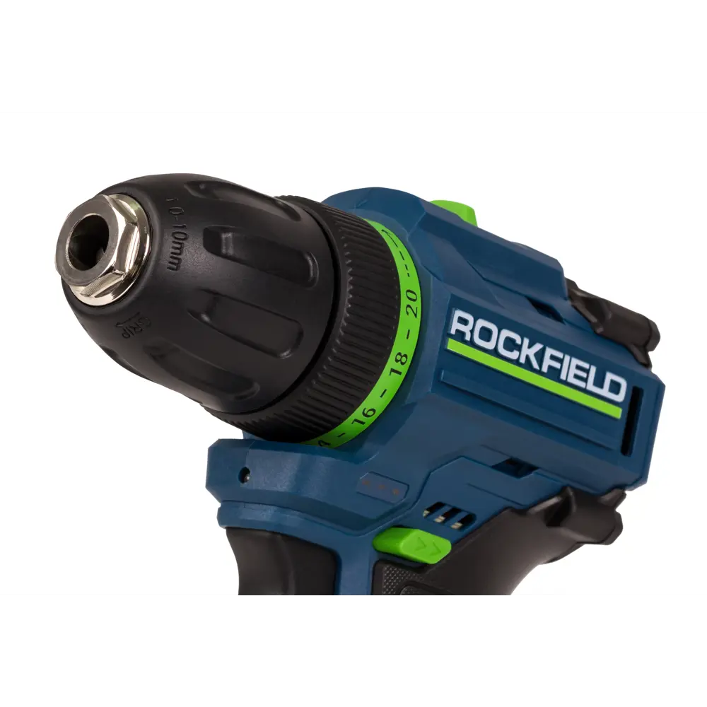 Фото 9 Дрель-шуруповерт аккумуляторная бесщеточная Rockfield RF1002BK, 12 В Li-ion 2x2 Ач Фото 9 Дрель-шуруповерт аккумуляторная бесщеточная Rockfield RF1002BK, 12 В Li-ion 2x2 Ач
