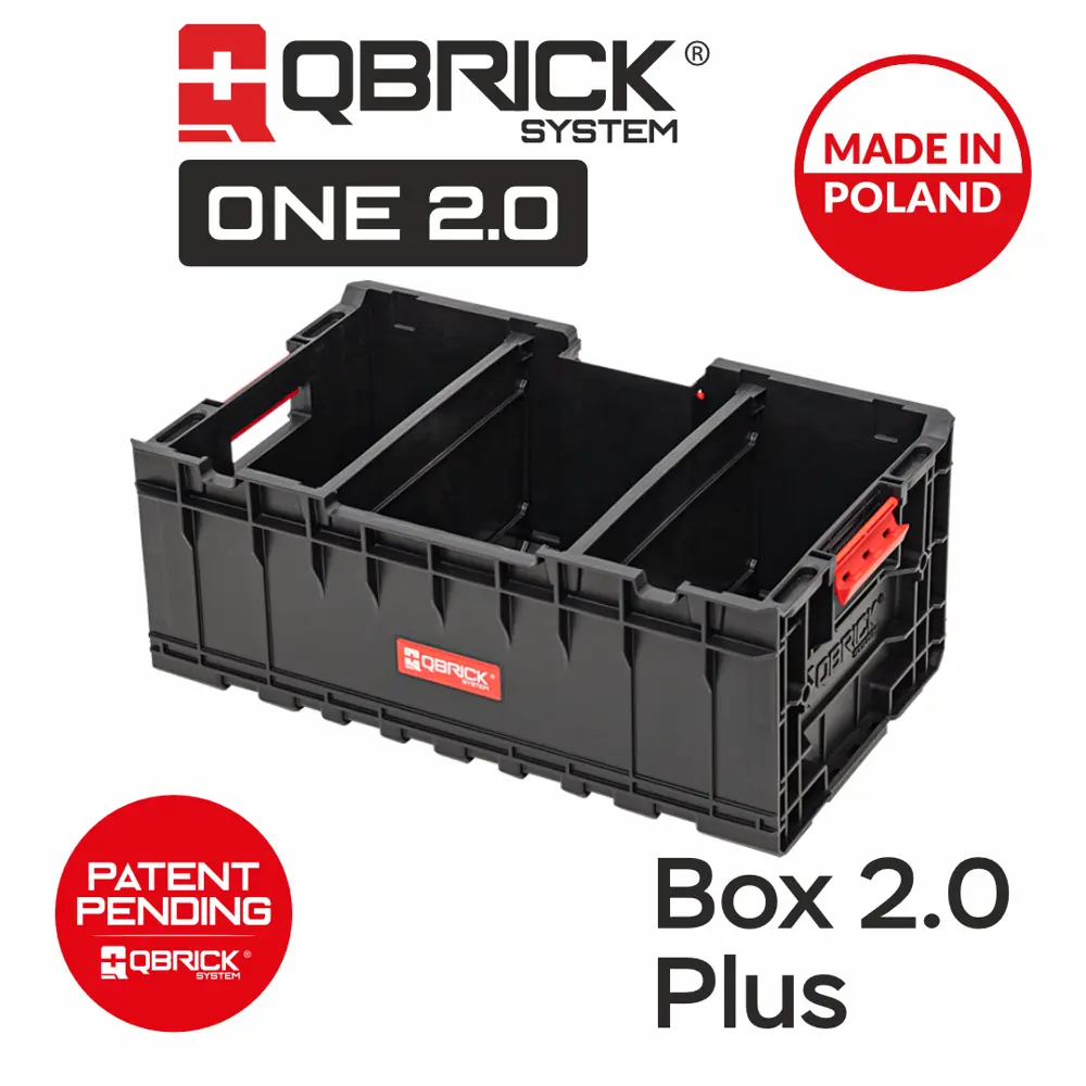 Фото 2 Ящик для инструментов Qbrick System QS One Box 2.0 Plus 35.90x57.60x23.70 см, abs-пластик Фото 2 Ящик для инструментов Qbrick System QS One Box 2.0 Plus 35.90x57.60x23.70 см, abs-пластик