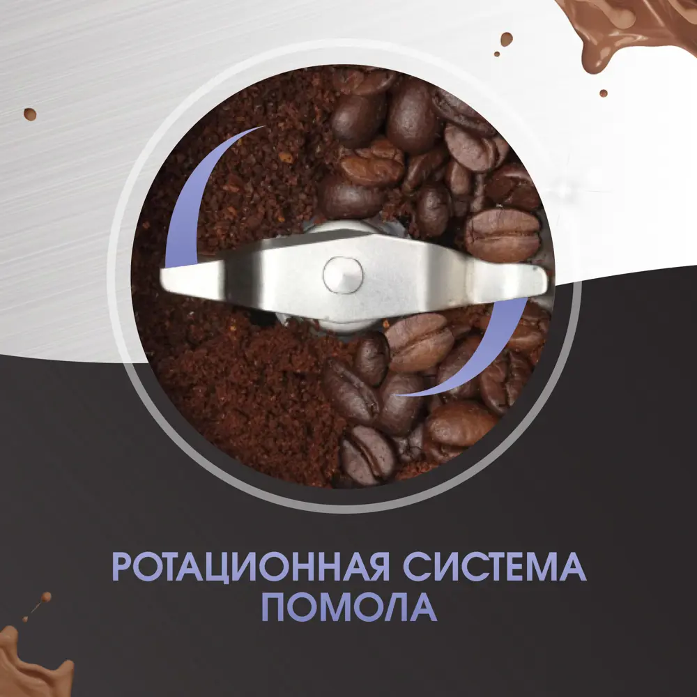 Фото 5 Электрическая кофемолка Zigmund & shtain ZCG-01 250 Вт цвет хром Фото 5 Электрическая кофемолка Zigmund & shtain ZCG-01 250 Вт цвет хром