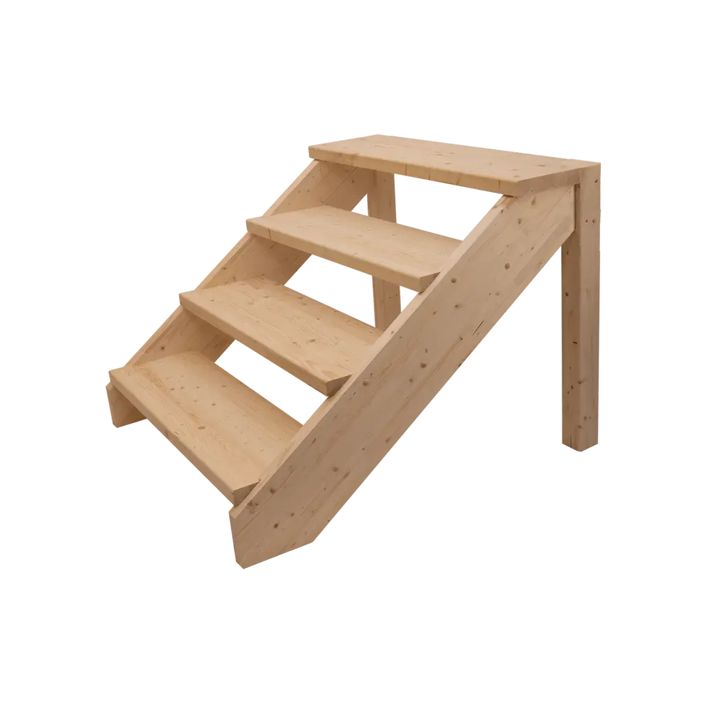 Фото Крыльцо для дома Дом Дерева 900x1160x840мм сосна 4 ступени