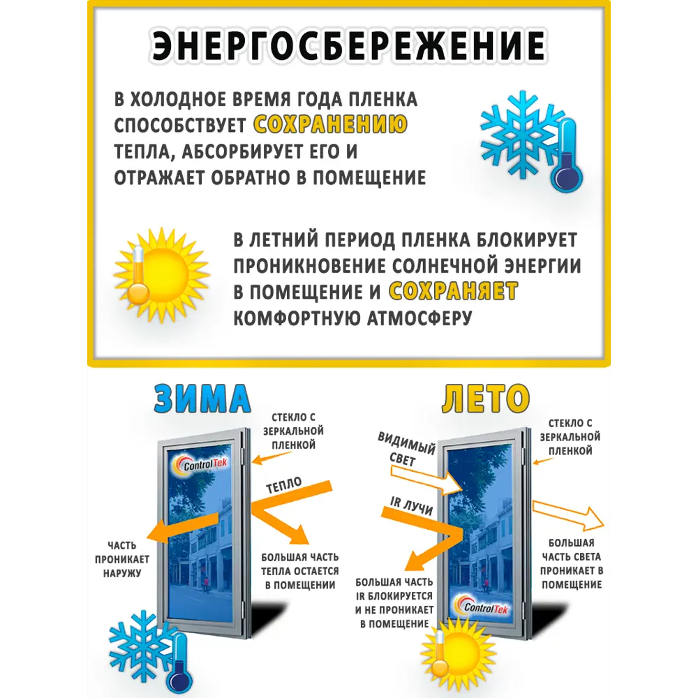 Фото 13 Пленка атермальная для окон ControlTek CR-7590 Blue (голубая) 152x500 см, толщина 56 мкм Фото 13 Пленка атермальная для окон ControlTek CR-7590 Blue (голубая) 152x500 см, толщина 56 мкм
