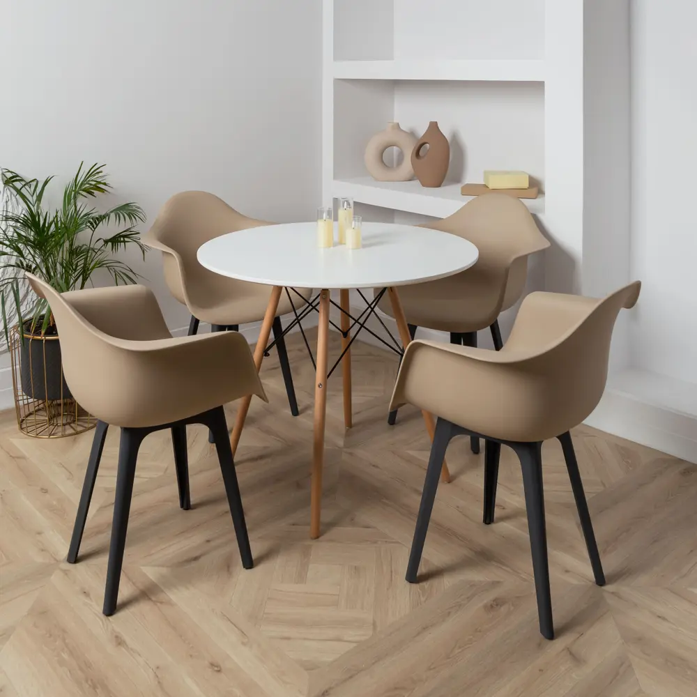 Фото 2 Стул/кресло Derstuhl 330 plast dark grey DSL045.313 43x82x58 см полипропилен цвет темно-бежевый Фото 2 Стул/кресло Derstuhl 330 plast dark grey DSL045.313 43x82x58 см полипропилен цвет темно-бежевый