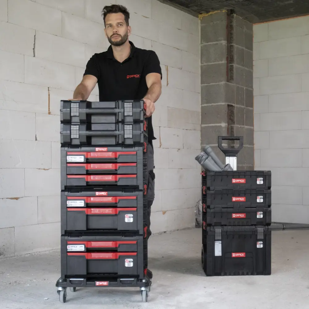 Фото 2 Комплект ящиков для инструментов Qbrick System QS PRO Drawer Workshop Set 2 525x345x885 мм, пластик Фото 2 Комплект ящиков для инструментов Qbrick System QS PRO Drawer Workshop Set 2 525x345x885 мм, пластик