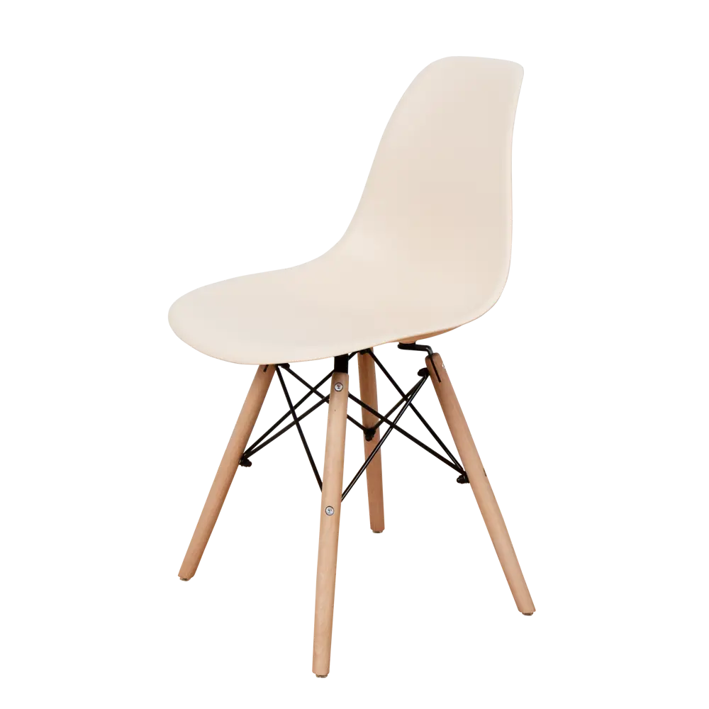 Фото Комплект кухонных стульев 2 шт Derstuhl Wood 45x82x45 см полипропилен цвет бежевый Фото Комплект кухонных стульев 2 шт Derstuhl Wood 45x82x45 см полипропилен цвет бежевый