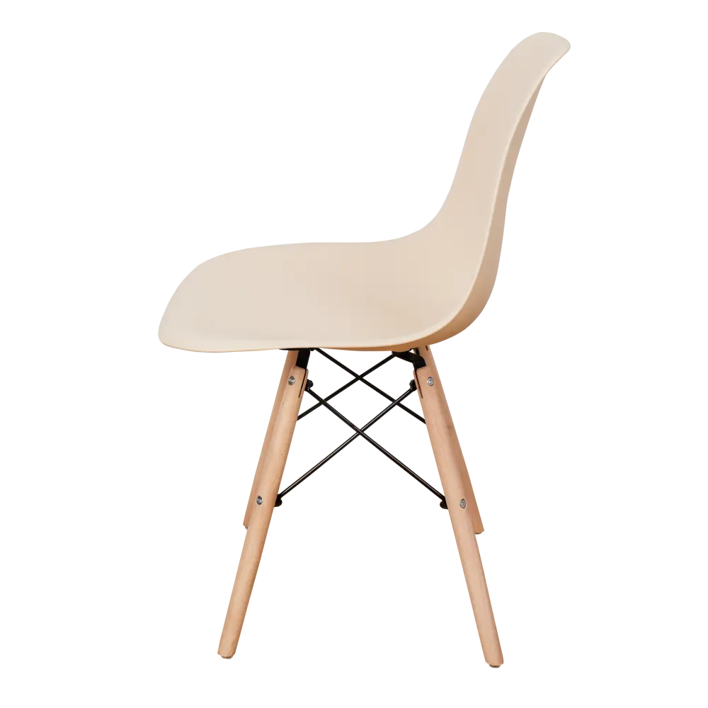Фото 4 Комплект кухонных стульев 2 шт Derstuhl Wood 45x82x45 см полипропилен цвет бежевый Фото 4 Комплект кухонных стульев 2 шт Derstuhl Wood 45x82x45 см полипропилен цвет бежевый