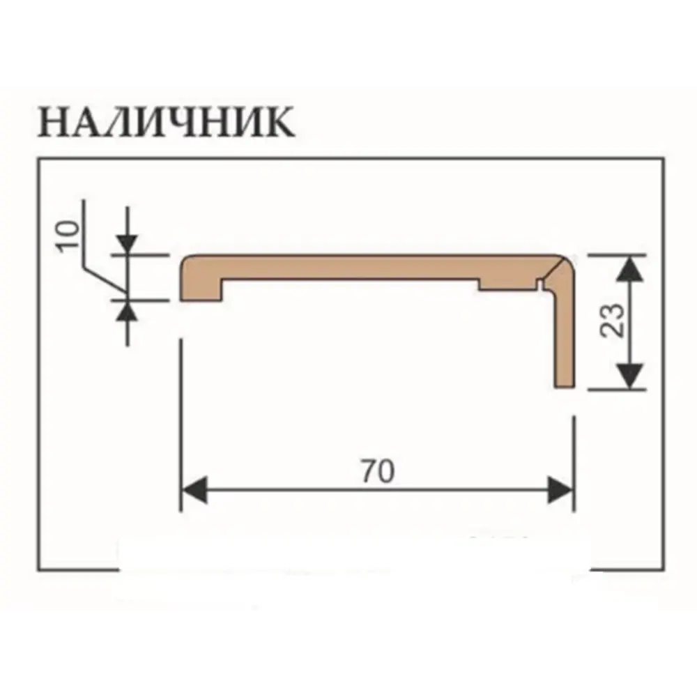 Фото 2 Наличник Uberture Лайт Классика 2200x80x23мм цвет лофт бежевый 5шт