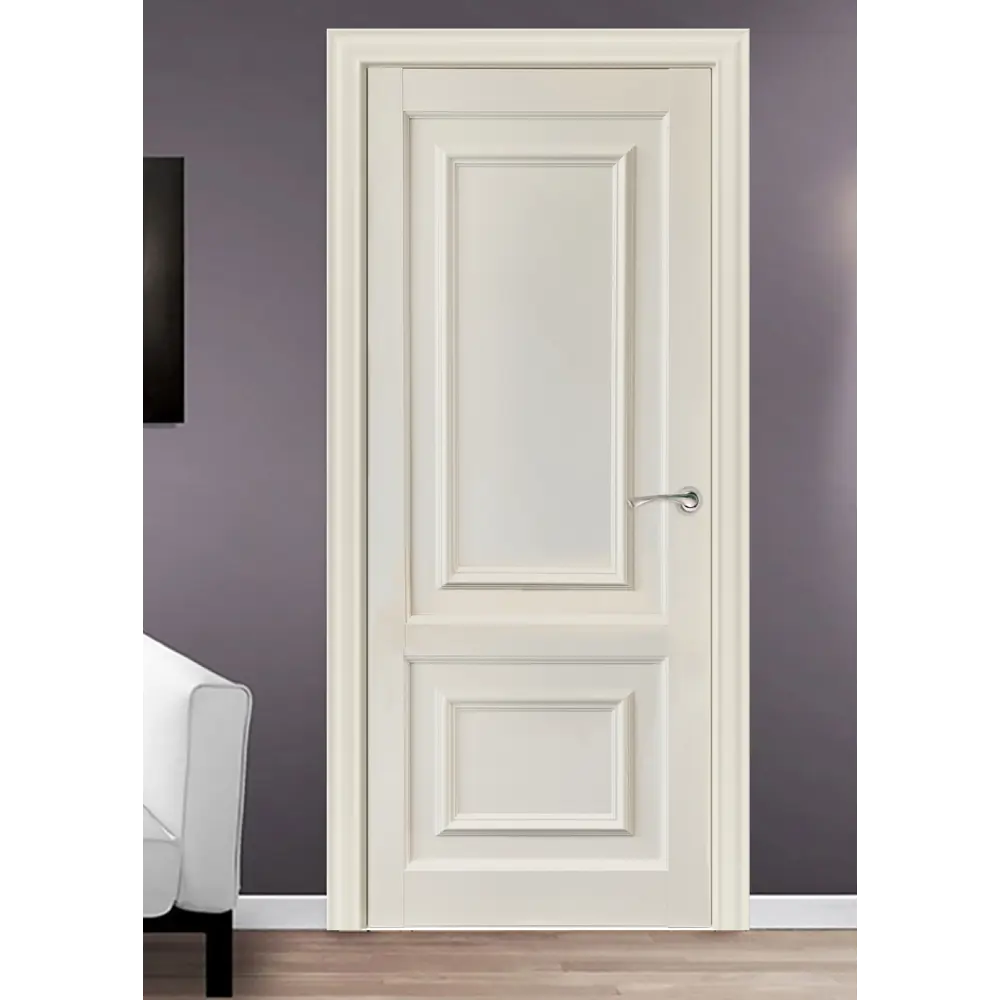 Фото 3 Дверь межкомнатная Uberture Багетная Классика 50012 глухая 90х200см ПВХ цвет лофт бежевый без замка и петель в комплекте