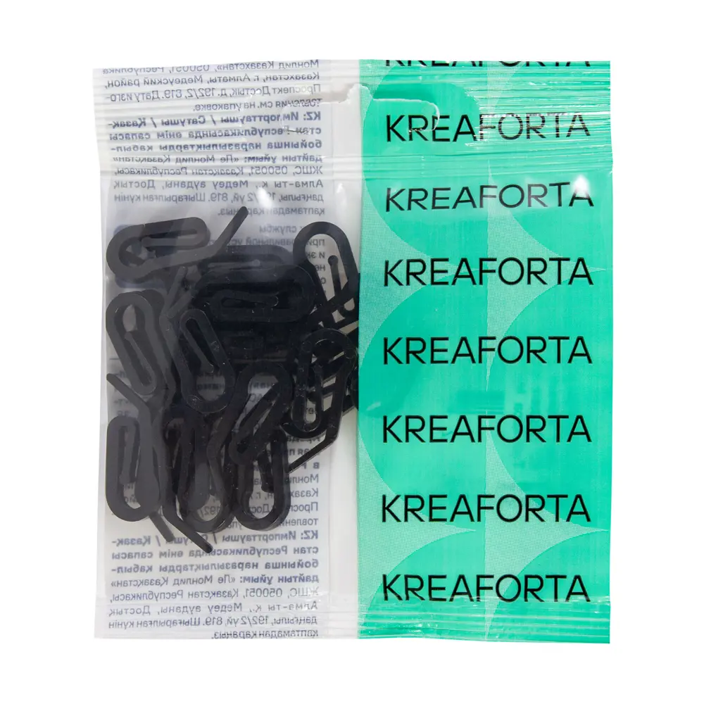 Фото Крючок-зажим для карниза Kreaforta Pro 2 см цвет черный 20 шт. Фото Крючок-зажим для карниза Kreaforta Pro 2 см цвет черный 20 шт.