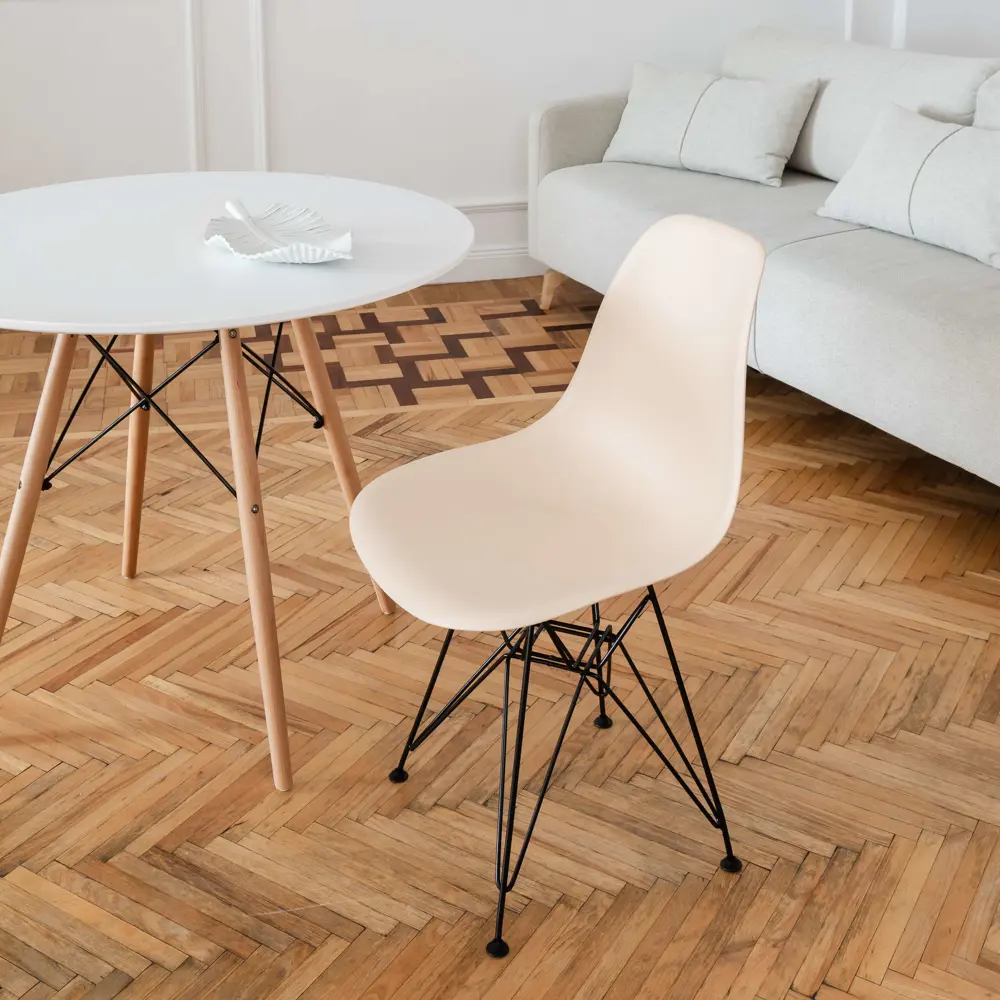 Фото 6 Комплект кухонных стульев 2 шт Derstuhl Black 45x82x45 см полипропилен цвет бежевый Фото 6 Комплект кухонных стульев 2 шт Derstuhl Black 45x82x45 см полипропилен цвет бежевый