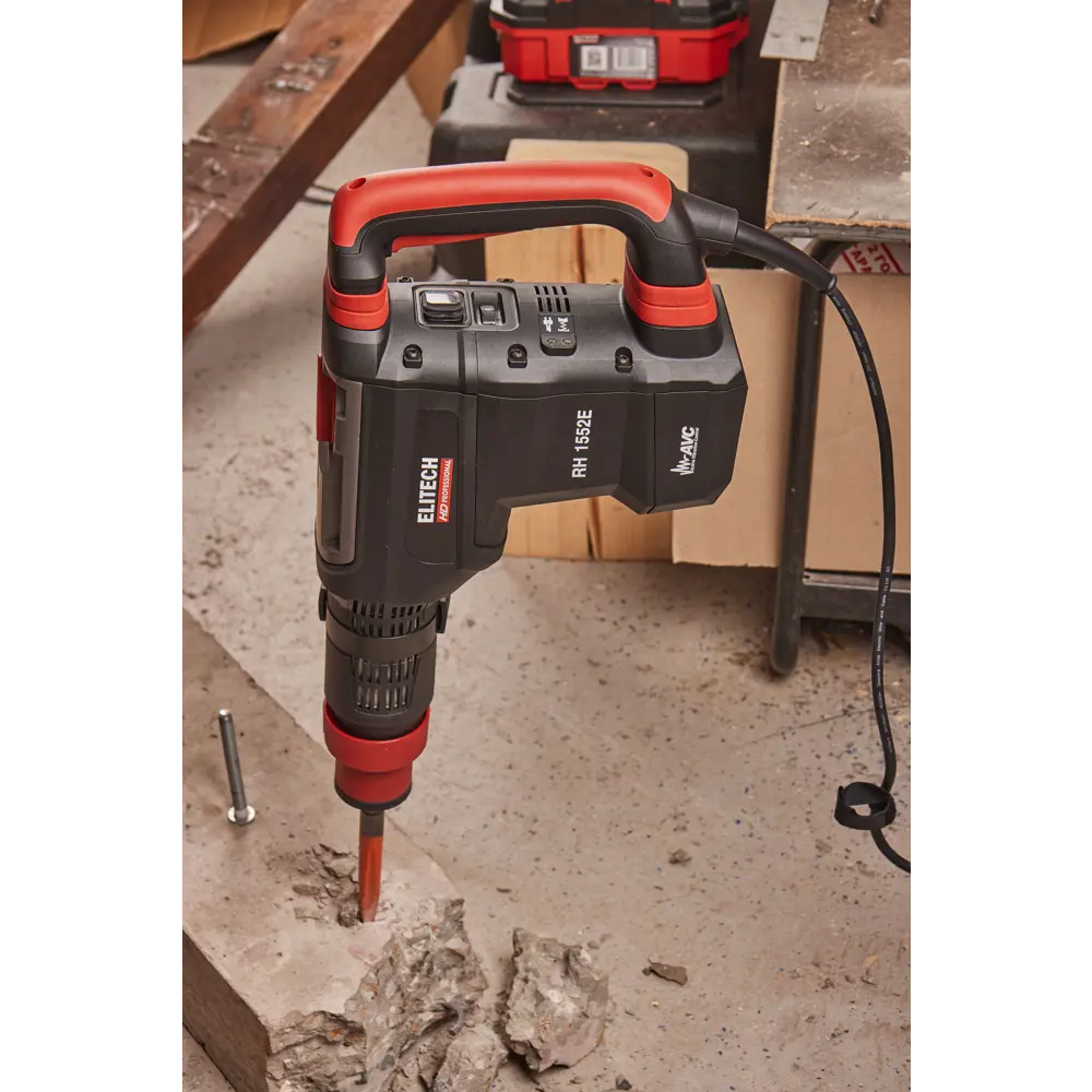 Фото 16 Перфоратор сетевой SDS-max Elitech HD RH1552E, 1500 Вт, 15 Дж Фото 16 Перфоратор сетевой SDS-max Elitech HD RH1552E, 1500 Вт, 15 Дж