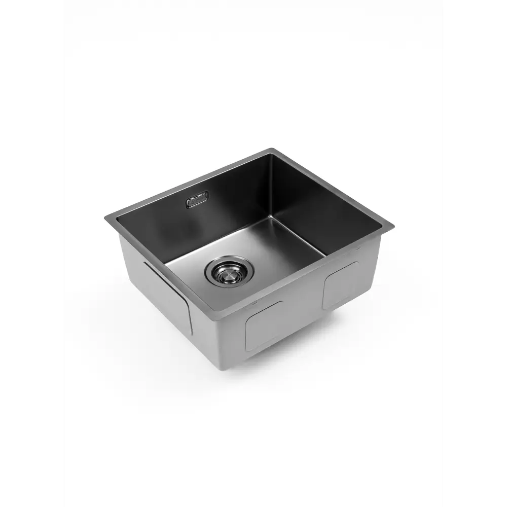 Фото 5 Мойка для кухни врезная с коландером Grandex aqua OPTIMA 49 PVD ANTHRACITE 5010863 49x44 см глубина чаши 20 см нержавеющая сталь aisi 304 цвет антрацит Фото 5 Мойка для кухни врезная с коландером Grandex aqua OPTIMA 49 PVD ANTHRACITE 5010863 49x44 см глубина чаши 20 см нержавеющая сталь aisi 304 цвет антрацит
