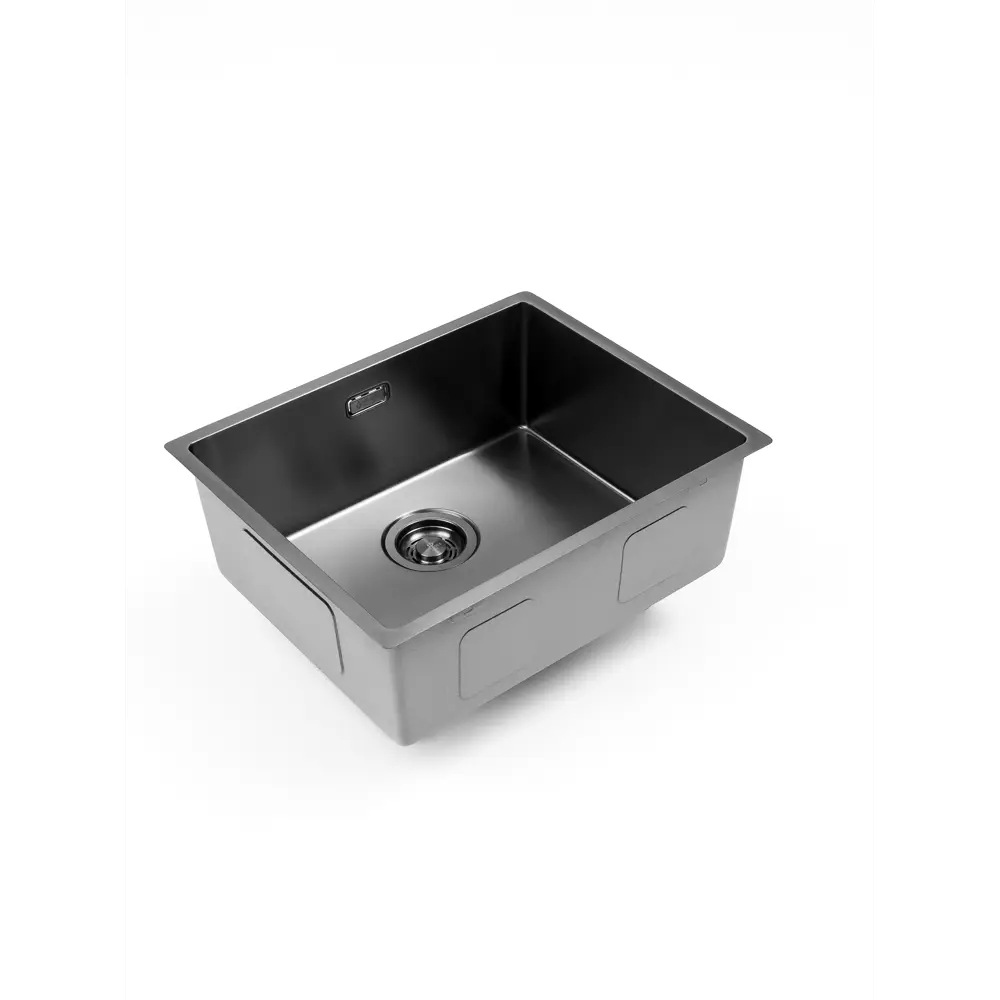 Фото 3 Мойка для кухни врезная с коландером Grandex aqua OPTIMA 54 PVD ANTHRACITE 5011363 54x44 см глубина чаши 20 см нержавеющая сталь aisi 304 цвет антрацит Фото 3 Мойка для кухни врезная с коландером Grandex aqua OPTIMA 54 PVD ANTHRACITE 5011363 54x44 см глубина чаши 20 см нержавеющая сталь aisi 304 цвет антрацит