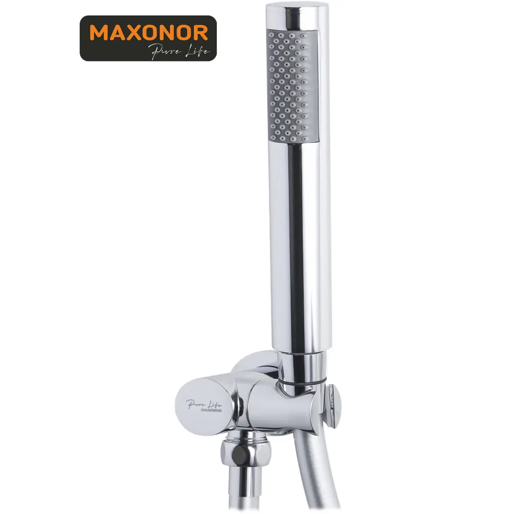 Фото 3 Душевой гарнитур Maxonor Pure Life PL6101 цвет хром Фото 3 Душевой гарнитур Maxonor Pure Life PL6101 цвет хром