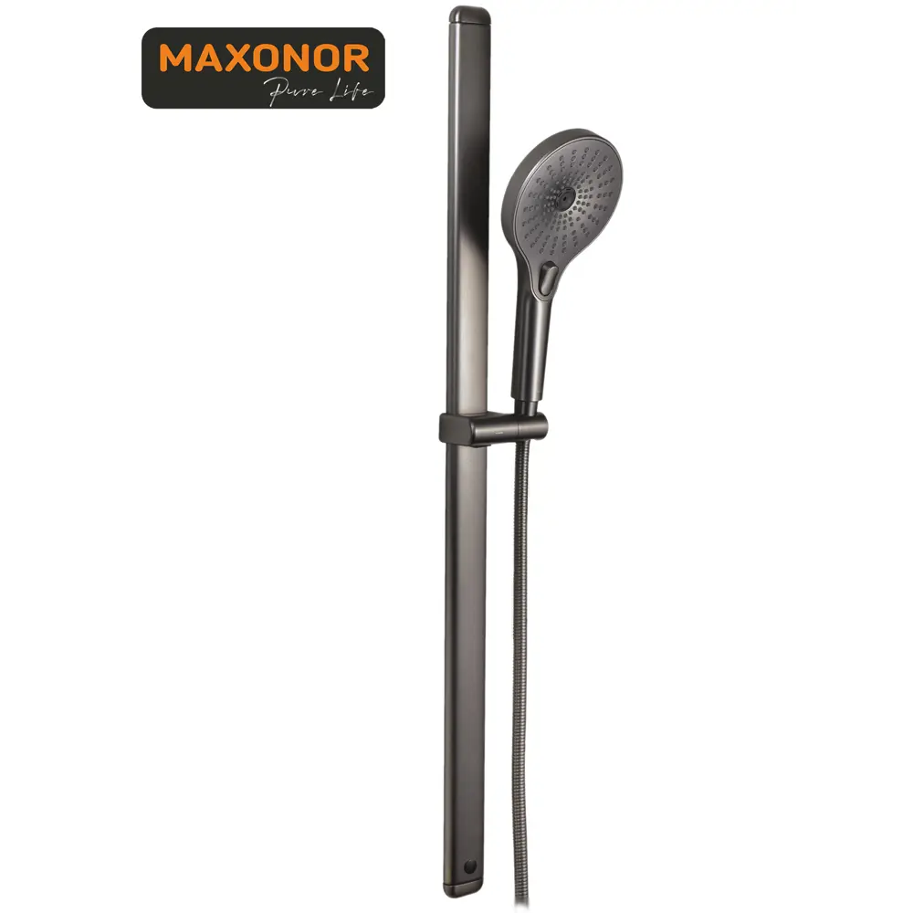 Фото 3 PL8008-9 Душевой гарнитур Maxonor Pure Life PL8008-9 цвет графит Фото 3 PL8008-9 Душевой гарнитур Maxonor Pure Life PL8008-9 цвет графит