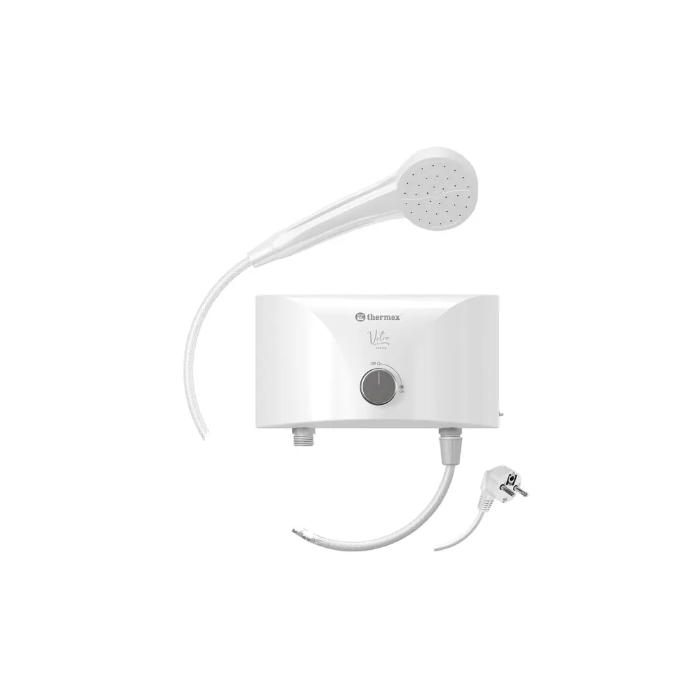 Фото 4 Проточный водонагреватель электрический Thermex Vetro 3500 shower 142330 3.5 кВт белый Фото 4 Проточный водонагреватель электрический Thermex Vetro 3500 shower 142330 3.5 кВт белый