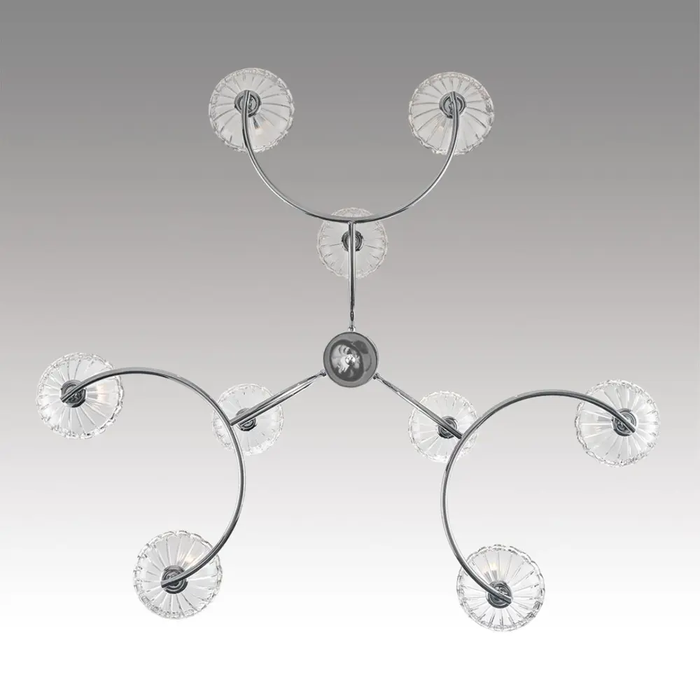 Фото 2 Люстра подвесная Lumion Lolina 8155-9 9 ламп 18 м² цвет хром Фото 2 Люстра подвесная Lumion Lolina 8155-9 9 ламп 18 м² цвет хром