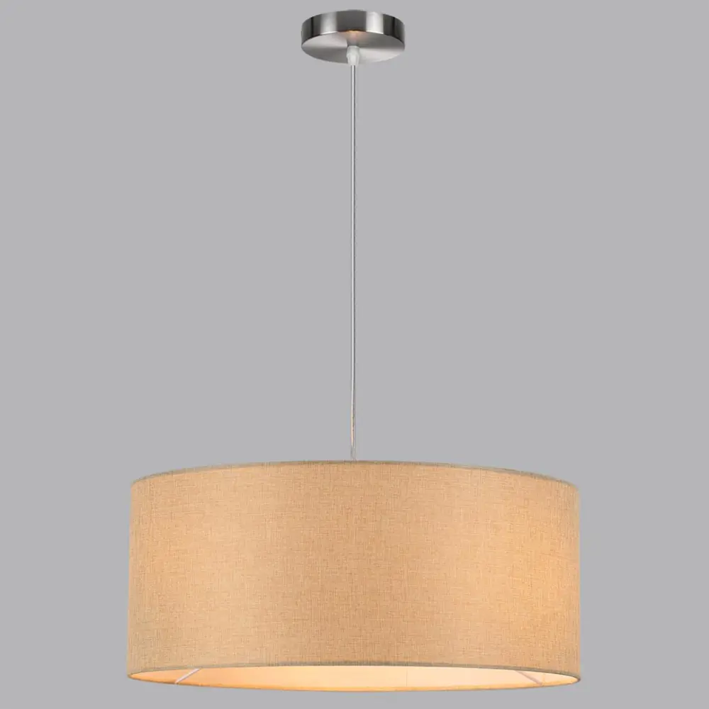 Фото 3 Светильник подвесной Lumion Nikki 8250-3 3 лампы 9 м² цвет бежевый/никель Фото 3 Светильник подвесной Lumion Nikki 8250-3 3 лампы 9 м² цвет бежевый/никель