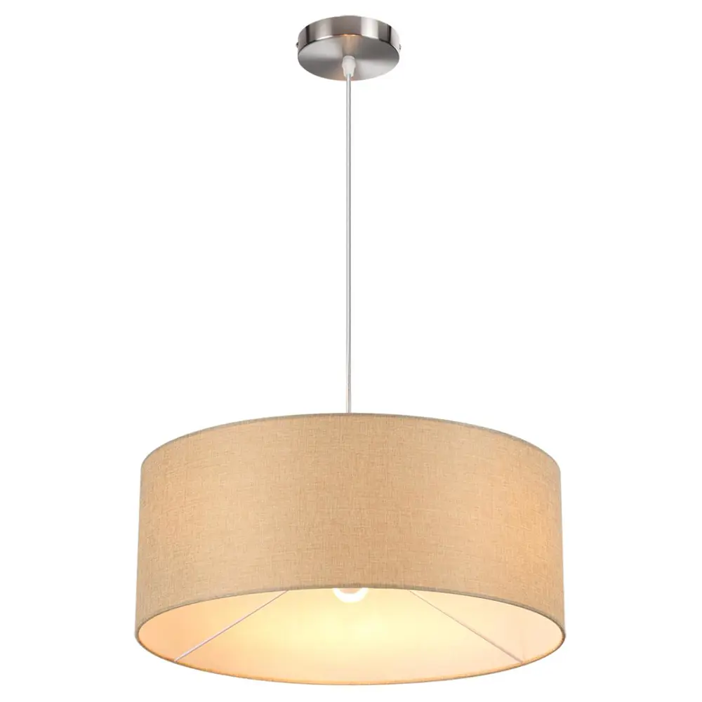 Фото 4 Светильник подвесной Lumion Nikki 8250-3 3 лампы 9 м² цвет бежевый/никель Фото 4 Светильник подвесной Lumion Nikki 8250-3 3 лампы 9 м² цвет бежевый/никель