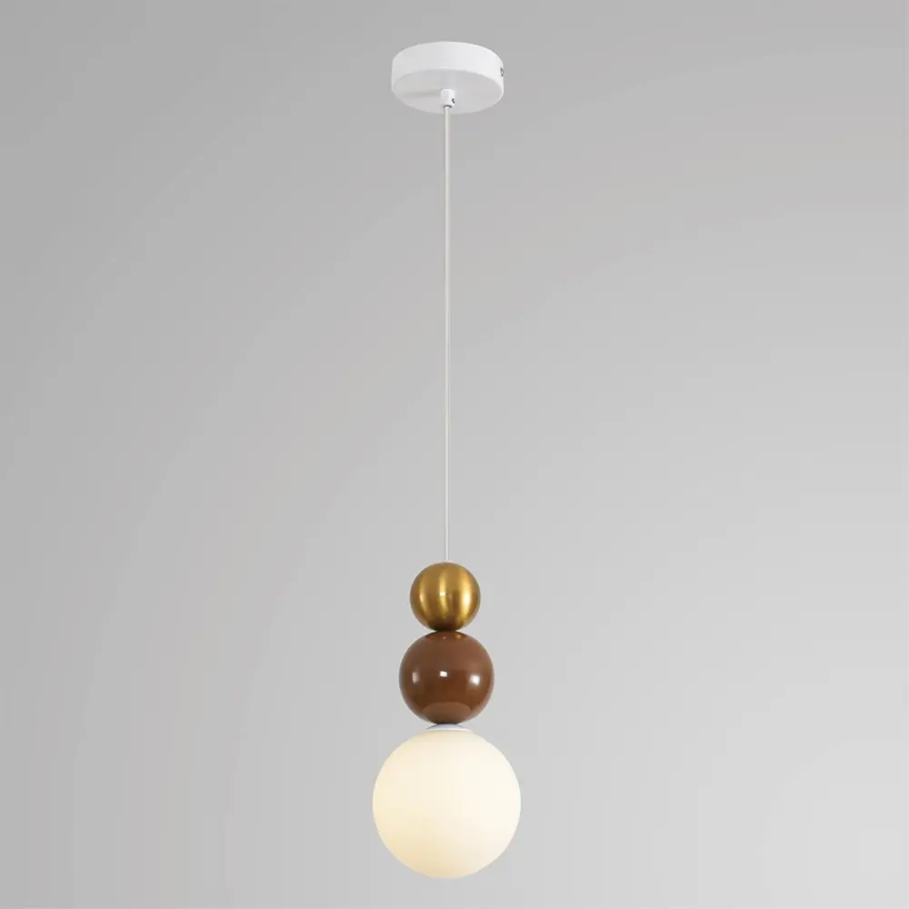 Фото 3 Светильник подвесной Lumion Bonbones 8257-1 1 лампа 1 м² цвет белый/золото/коричневый Фото 3 Светильник подвесной Lumion Bonbones 8257-1 1 лампа 1 м² цвет белый/золото/коричневый