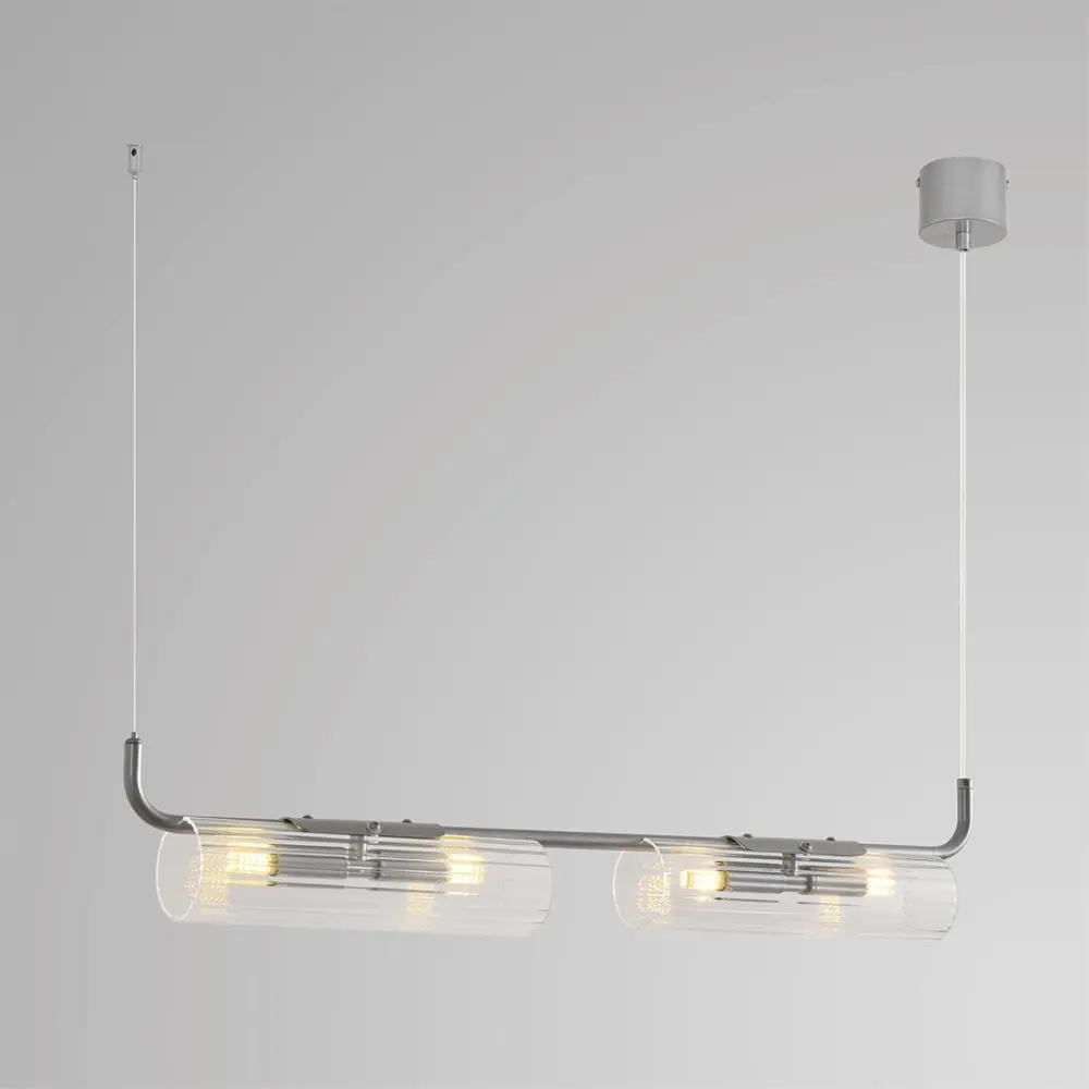 Фото 2 Светильник подвесной Lumion Toronto 8258-4 4 лампы 4 м² цвет прозрачный/серебро