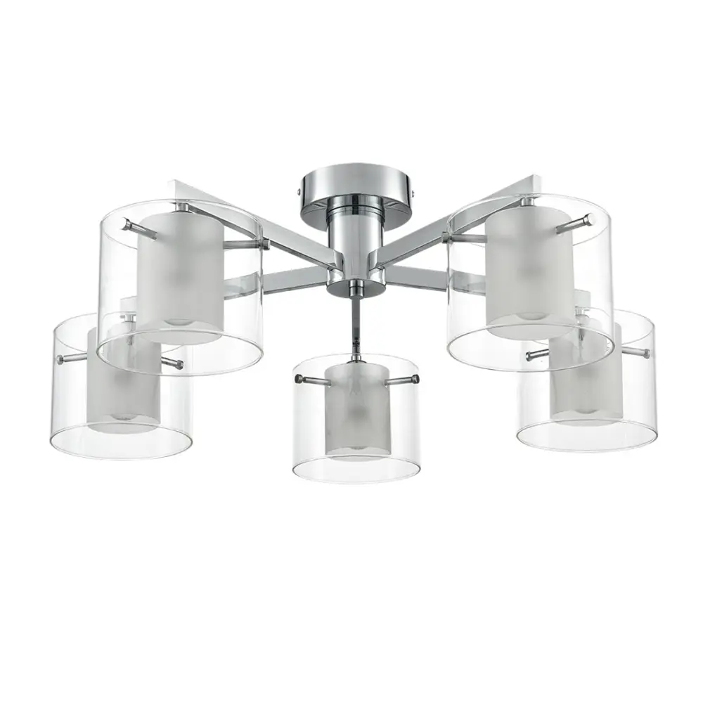 Фото Люстра потолочная Lumion Verdi 8261-5c 5 ламп 10 м² цвет хром/прозрачный Фото Люстра потолочная Lumion Verdi 8261-5c 5 ламп 10 м² цвет хром/прозрачный