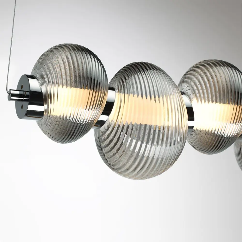 Фото 4 Светильник подвесной светодиодный Odeon light Bruco 5096-24l 12 м² нейтральный белый свет цвет хром/серый Фото 4 Светильник подвесной светодиодный Odeon light Bruco 5096-24l 12 м² нейтральный белый свет цвет хром/серый