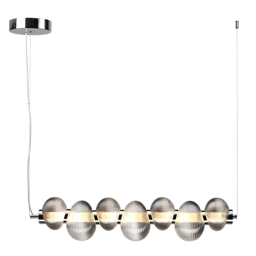 Фото 2 Светильник подвесной светодиодный Odeon light Bruco 5096-24l 12 м² нейтральный белый свет цвет хром/серый Фото 2 Светильник подвесной светодиодный Odeon light Bruco 5096-24l 12 м² нейтральный белый свет цвет хром/серый