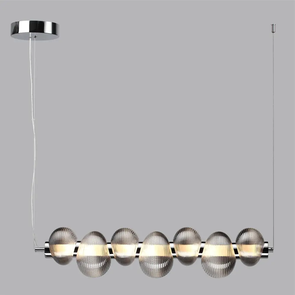 Фото 3 Светильник подвесной светодиодный Odeon light Bruco 5096-24l 12 м² нейтральный белый свет цвет хром/серый Фото 3 Светильник подвесной светодиодный Odeon light Bruco 5096-24l 12 м² нейтральный белый свет цвет хром/серый